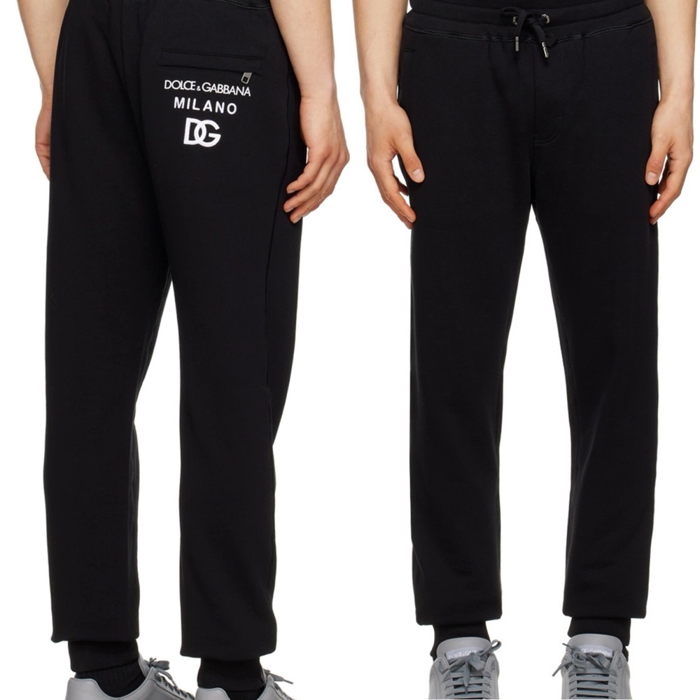 Dolce & Gabbana jogging pants with embossed tag/embroidered LoGo ⭐️RARE 46 - Picture 2 of 15